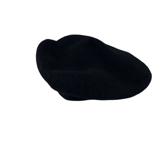 H&M Wool Blend Black Beret Hat Versatile One Size Unisex Winter Paris - Picture 3 of 8
